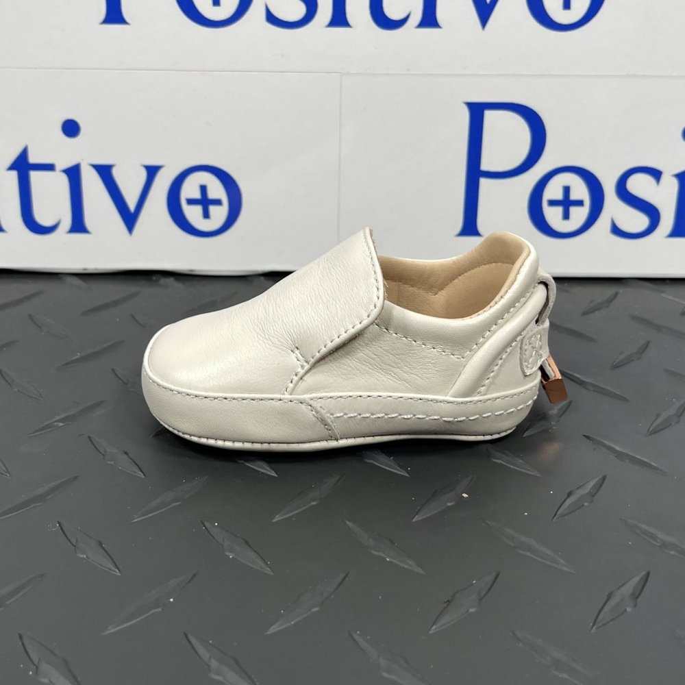Buscemi 40MM Baby Nappa Off White Leather Sneakers US 2 EU 17